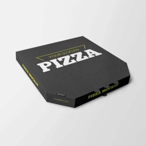 Black Pizza Boxes