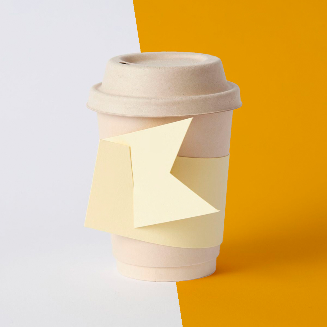 Paper coffee cups packaging